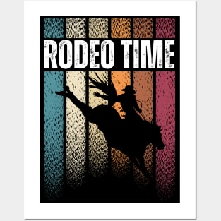 Rodeo Time Western Cowboy Posters and Art